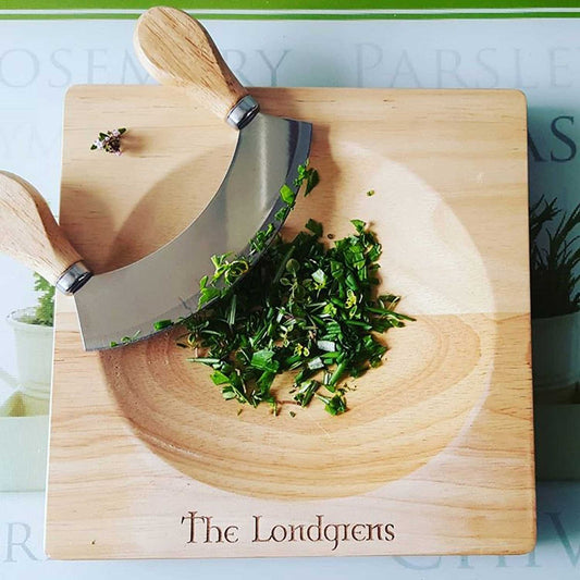 Personalised Herb and spice Chopper - Mezzaluna and hachoir